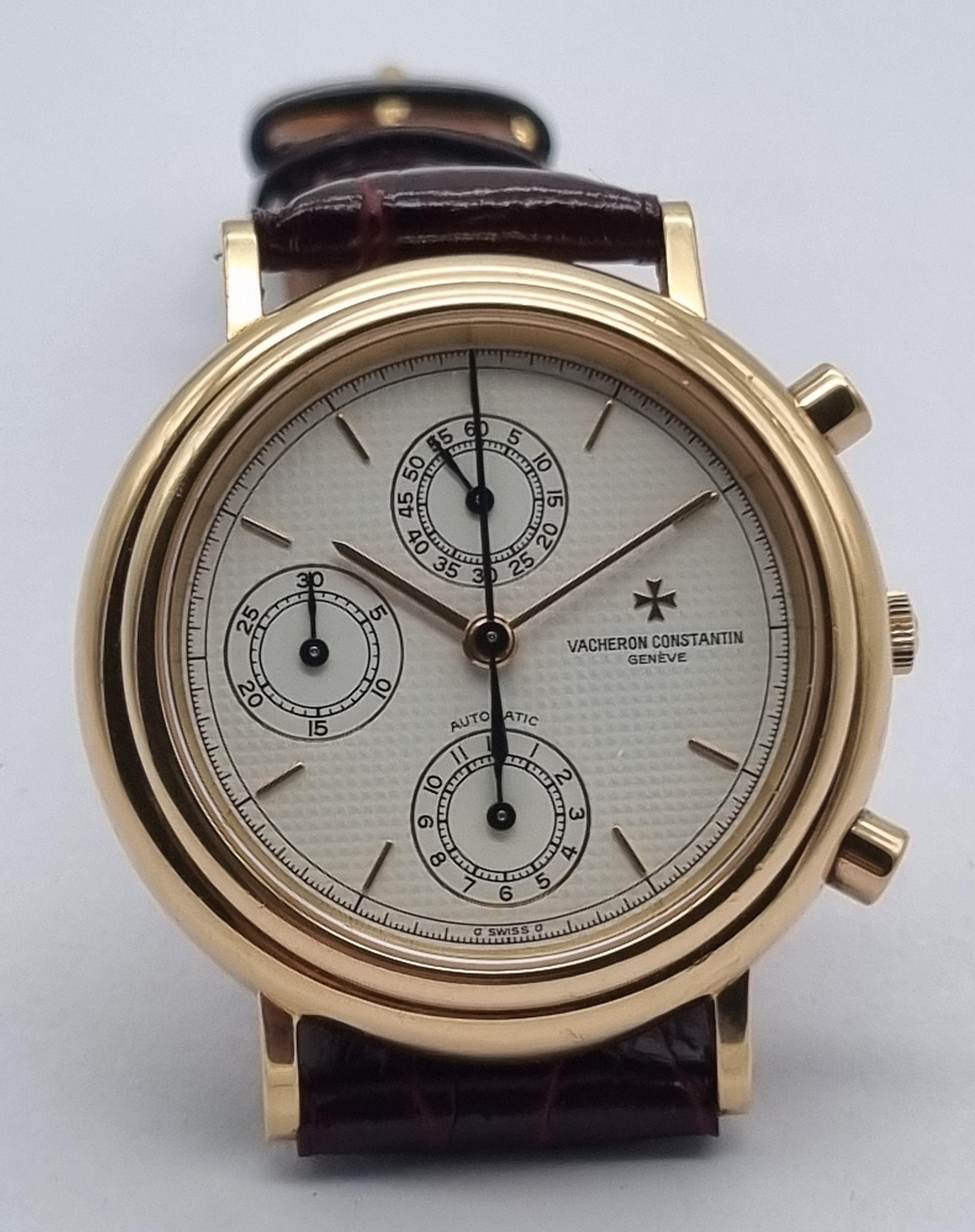 Vacheron Constantin Historiques Les Historiques 47001 Chronograph 18KT Yellow Gold Mm 38 Opaline Automatic Caliber 1126 | San Giorgio a Cremano