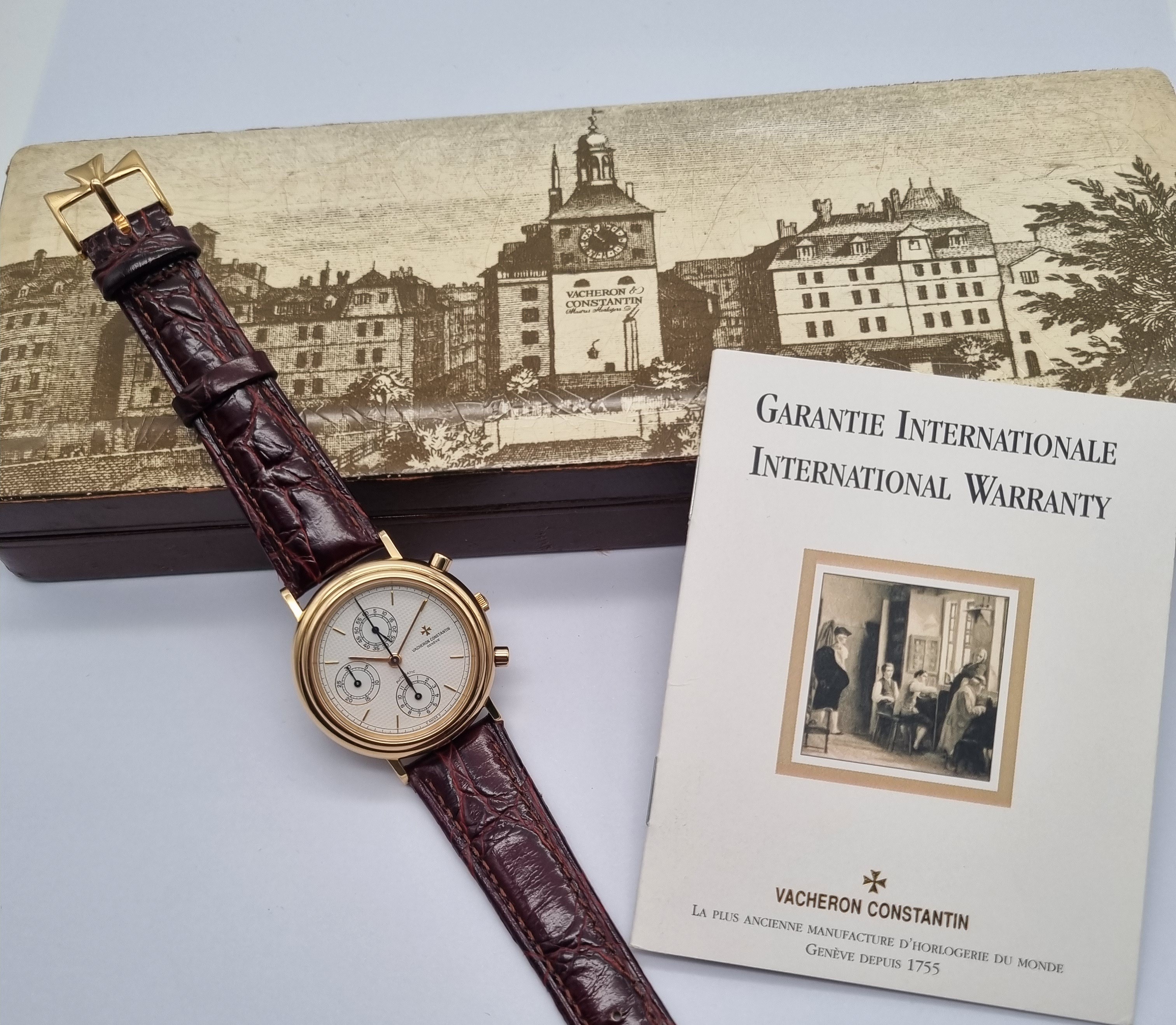 Vacheron Constantin Historiques Les Historiques 47001 Chronograph 18KT Yellow Gold Mm 38 Opaline Automatic Caliber 1126 | San Giorgio a Cremano