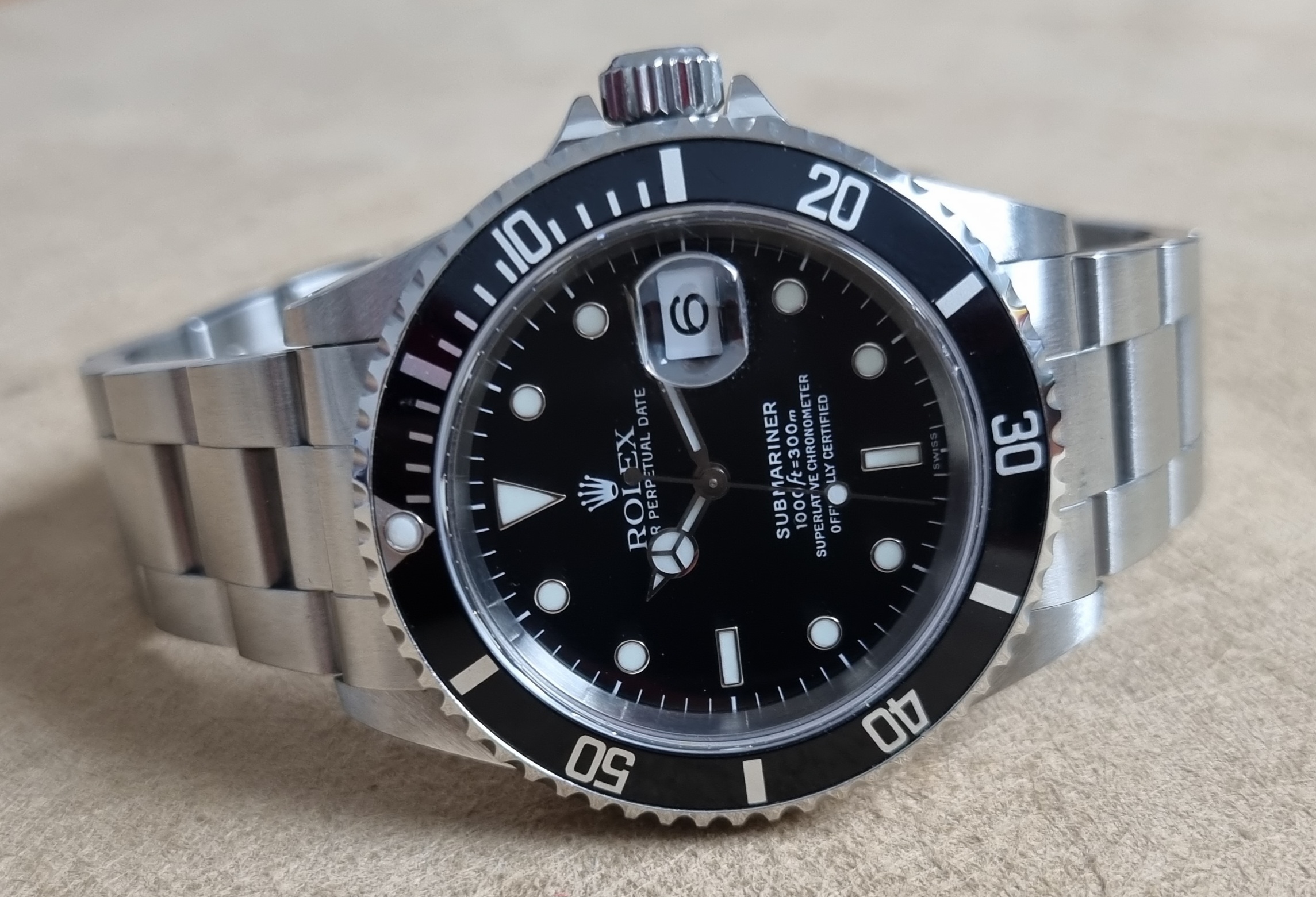 Rolex Submariner Date Submariner Date 16610 U-Serial Steel 40 Mm Oyster Bracelet Just Complete Serviced Box 1998 | San Giorgio a Cremano