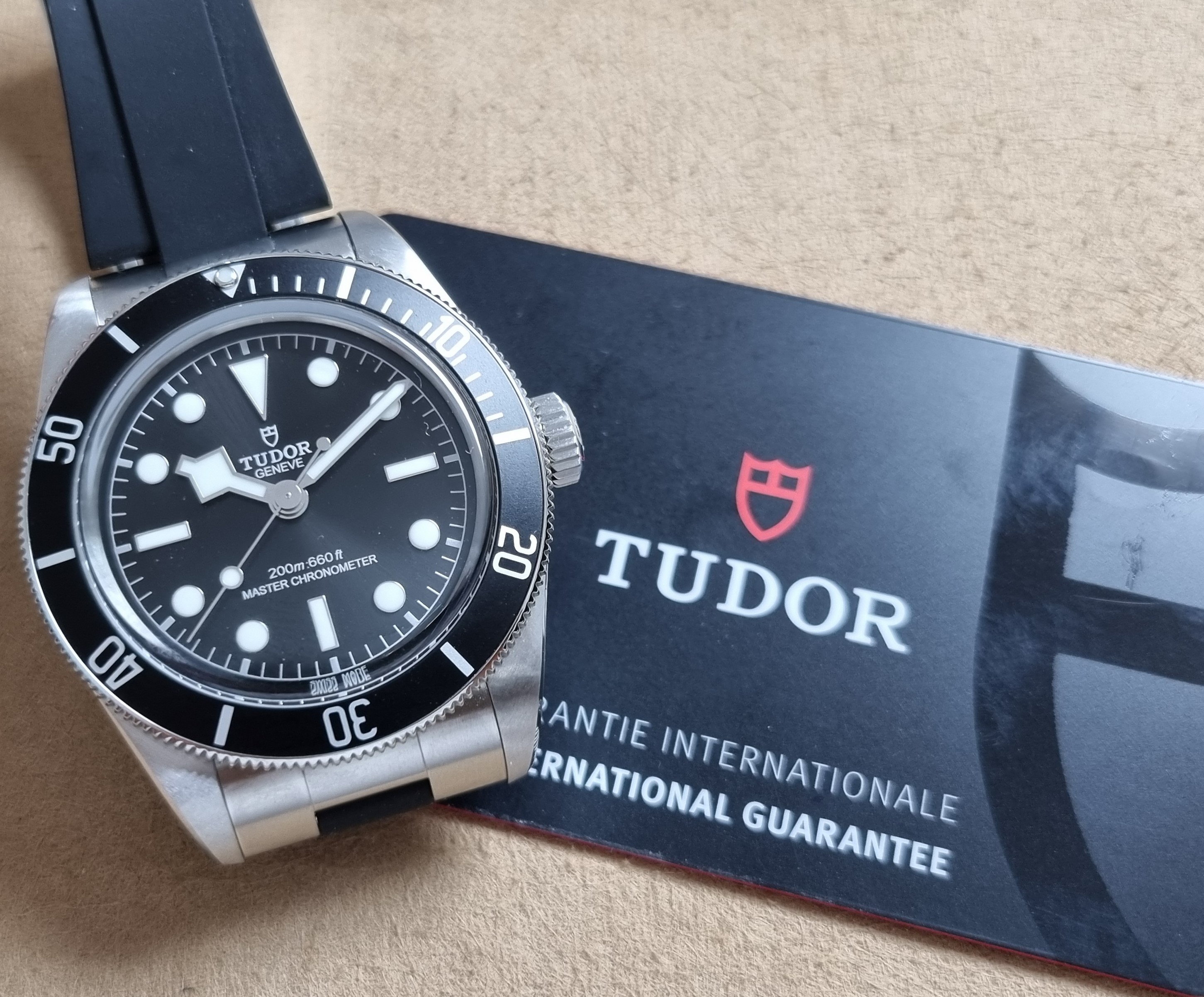 Tudor Chronautic Black Bay Steel Rubber Strap 41mm Steel Black Dial Box And Warranty Card 06-2025 | San Giorgio a Cremano