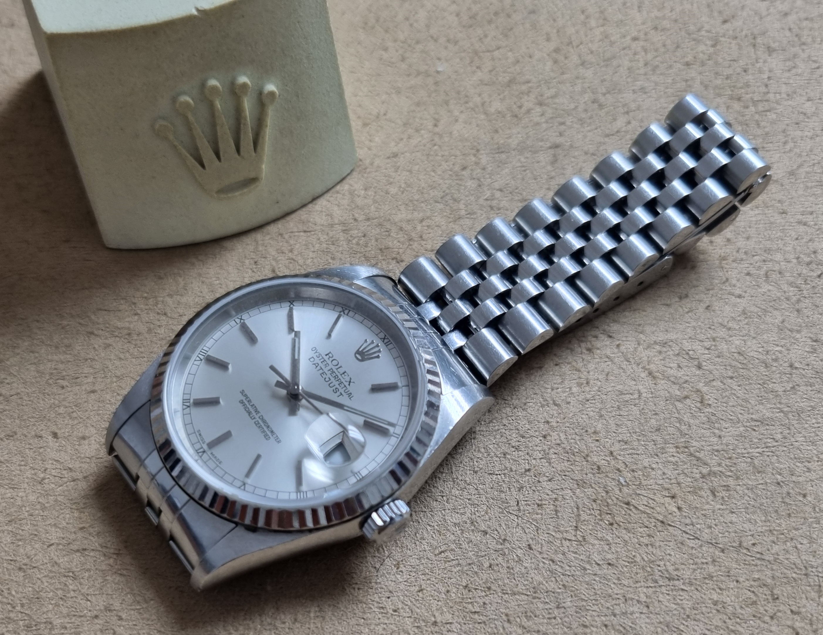 Rolex Datejust Datejust 36 16234 Steel 36 mm 18k WG Bezel Jubilee Bracelet 2002 | San Giorgio a Cremano
