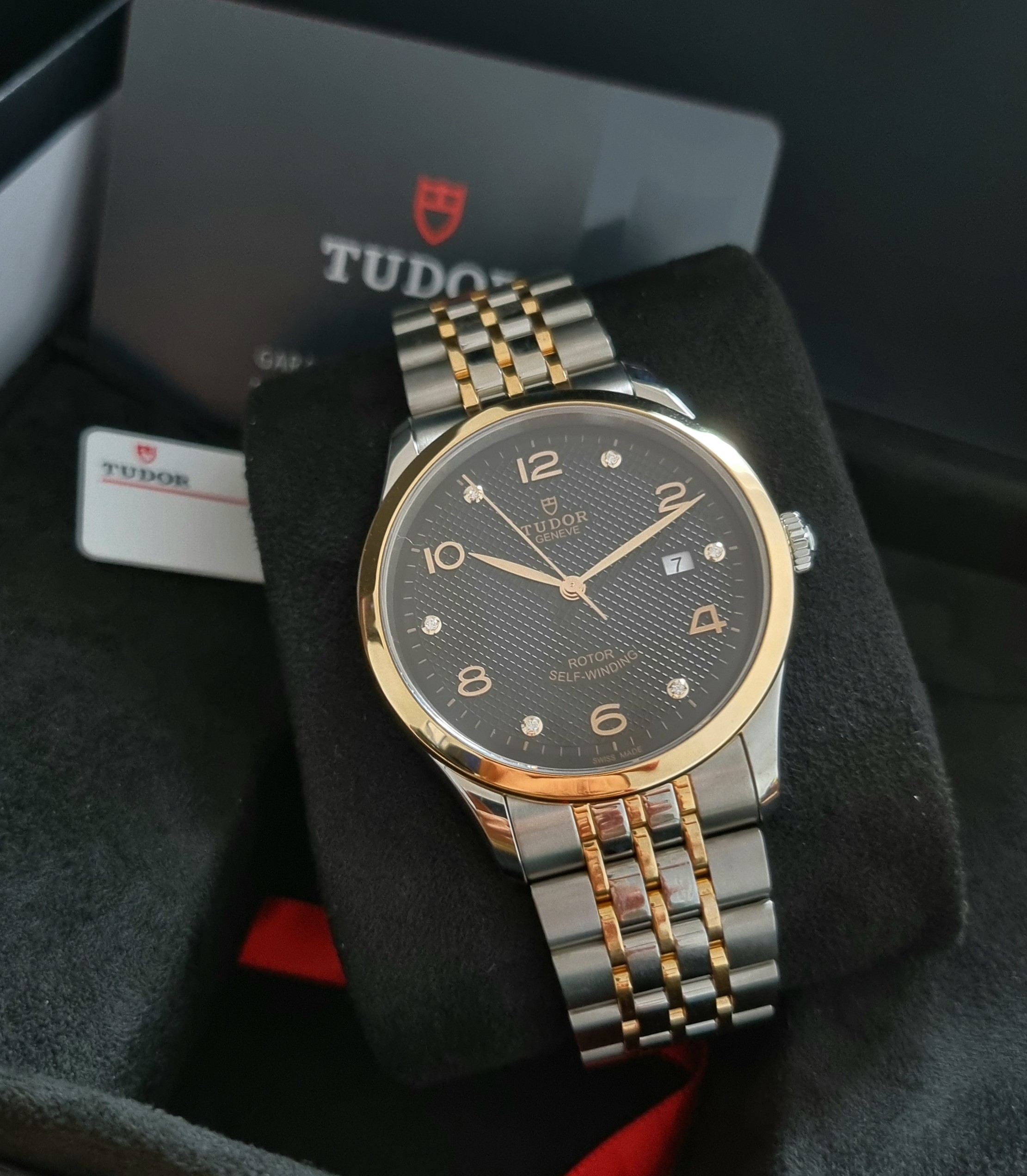 Tudor 1926 41 Black Diamond Dial Automatic Watch Steel And Rose Gold New Box And Card 09-2022 | San Giorgio a Cremano