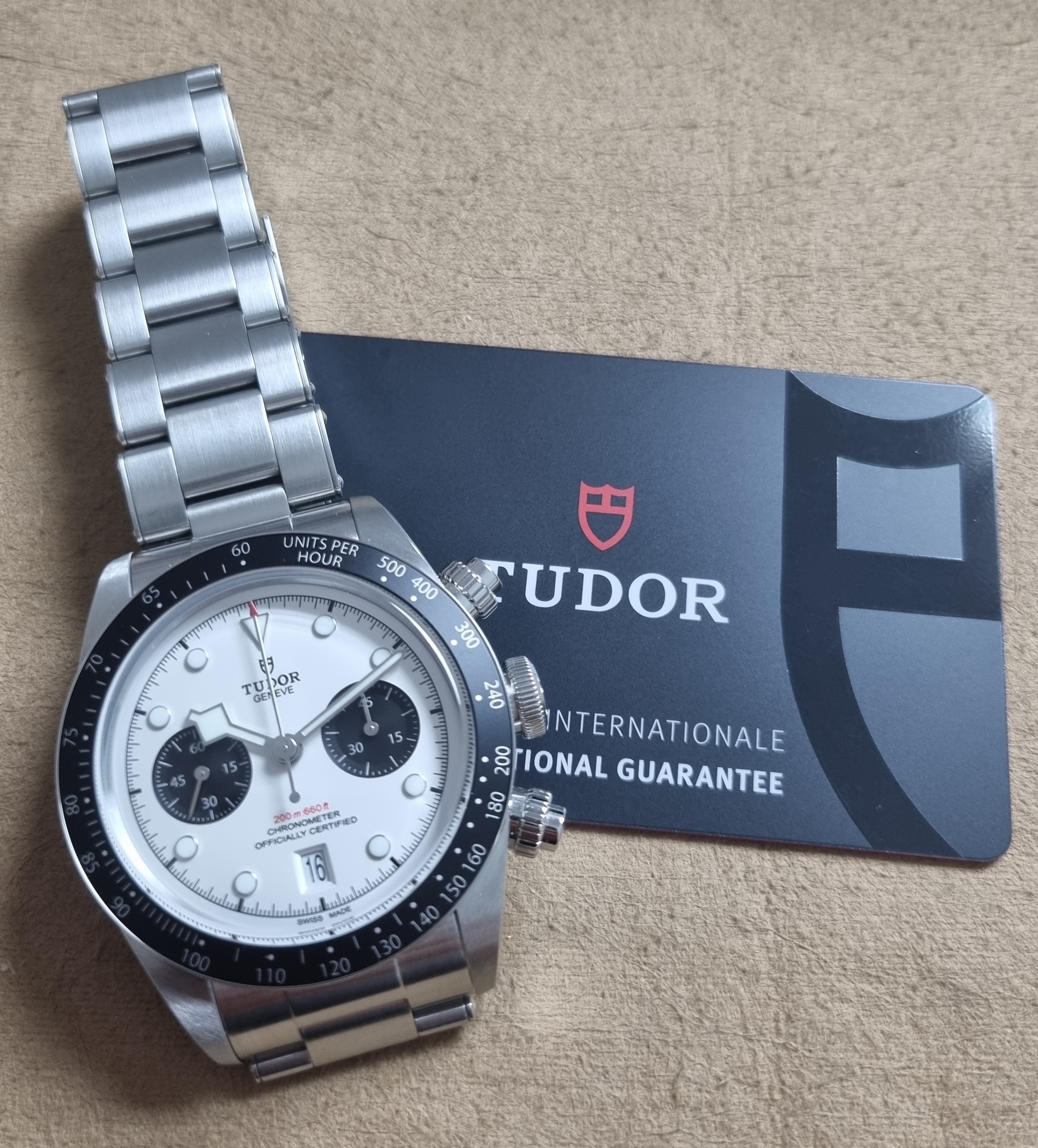 Tudor Heritage Chrono Black Bay Chrono 79360N Stel Mm 41 Opaline White Dial Like New Box And Card 11 - 2023 | San Giorgio a Cremano