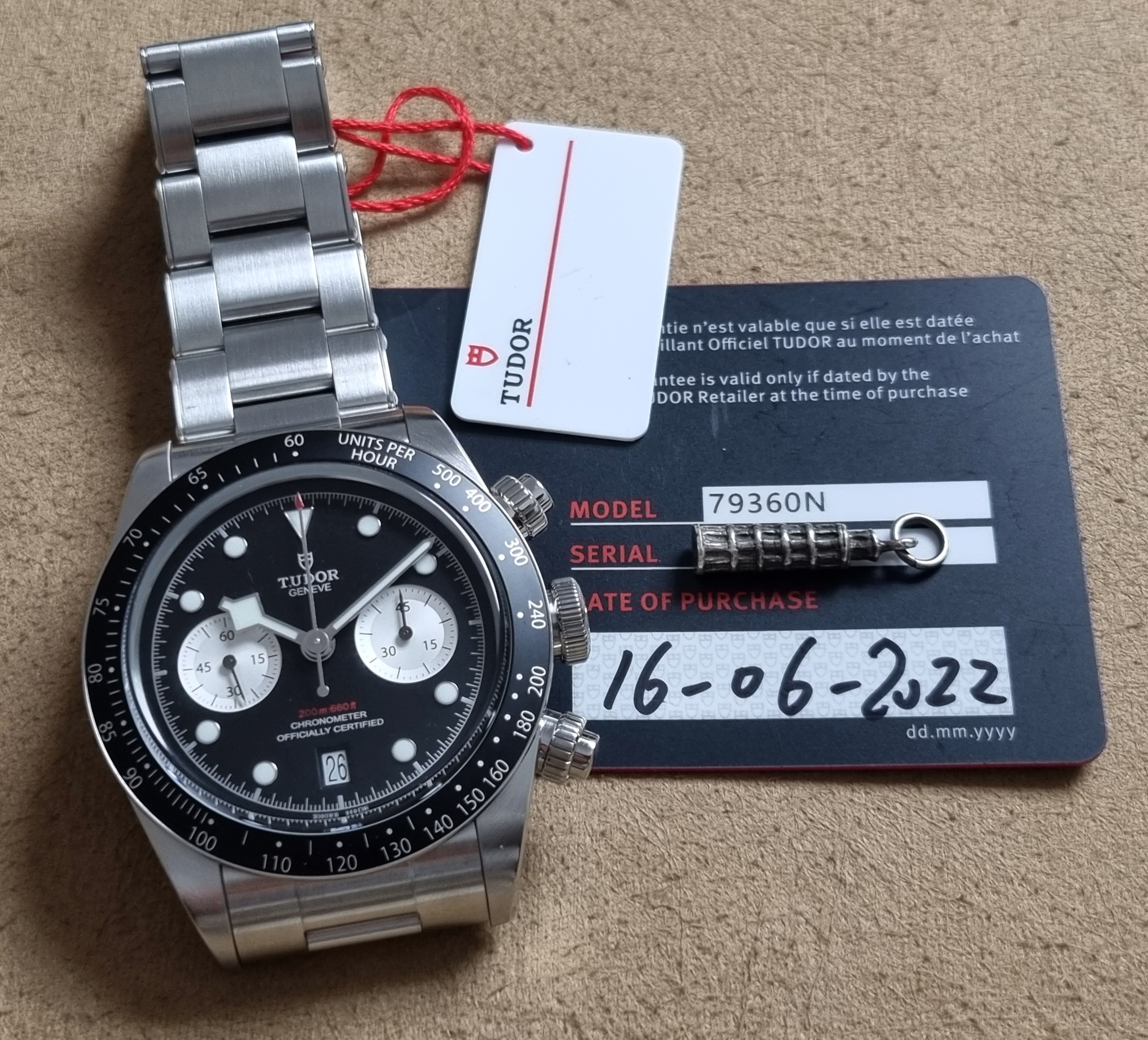 Tudor Heritage Chrono Black Bay Chrono 79360N Black Dial "Inversed Panda" Like New Box And Card 06 - 2022 | San Giorgio a Cremano