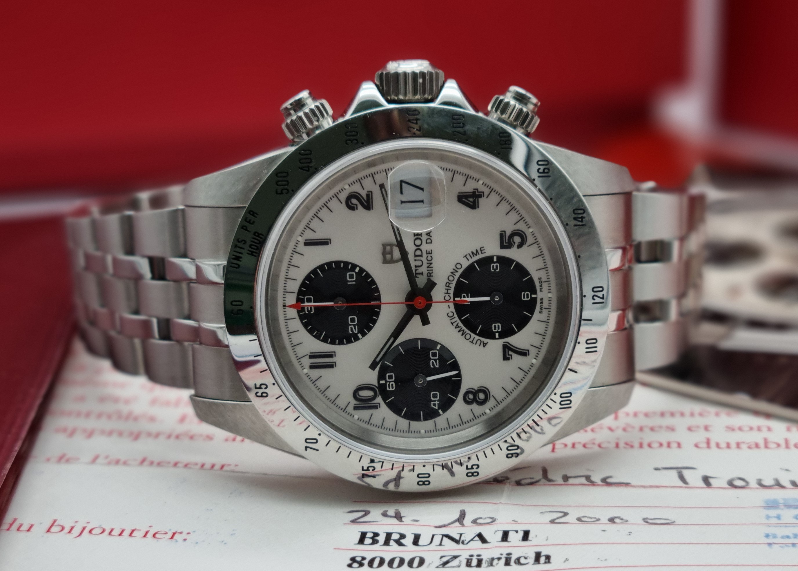 Tudor Prince Date 79280 Prince Date Chrono never polished like new sticker at back full links full set 2000 | San Giorgio a Cremano