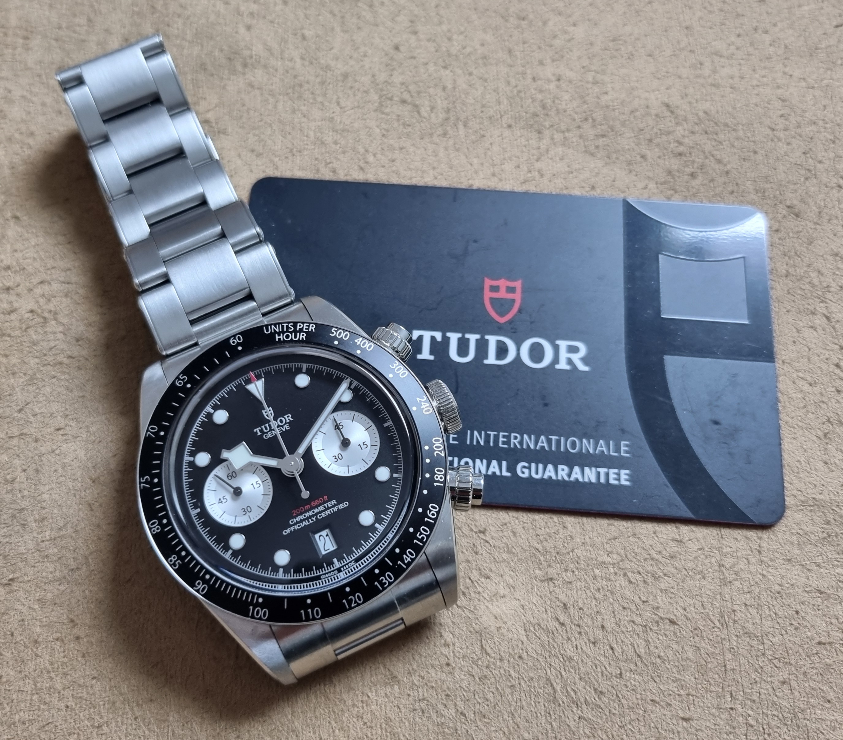 Tudor Heritage Black Bay Black Bay Chrono 79360N Black Dial "Inversed Panda" Like New Box And Card 01 - 2022 | San Giorgio a Cremano