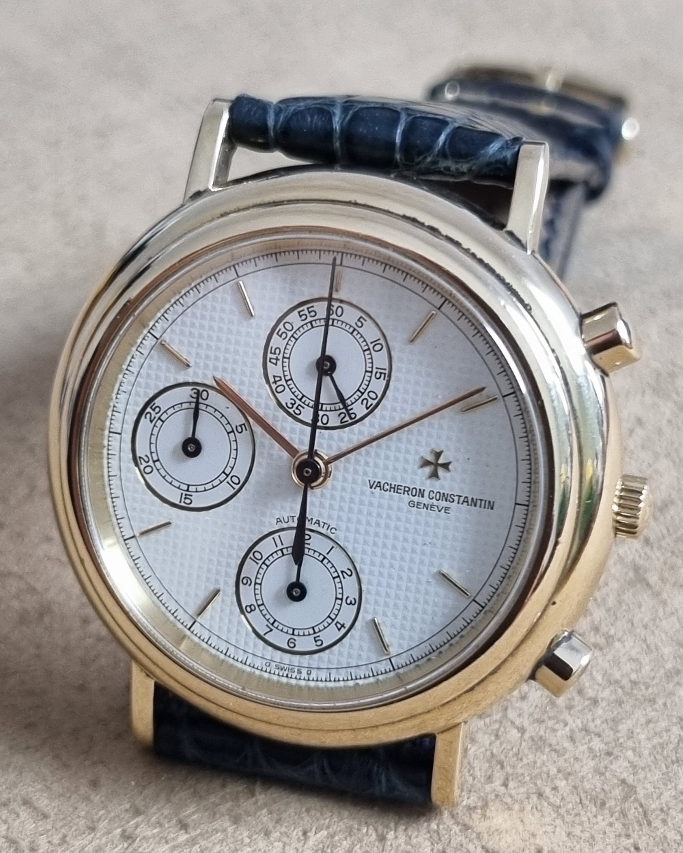 Vacheron Constantin Historiques Les Historiques 47001 Chronograph 18KT Yellow Gold Mm 38 Opaline Automatic Caliber 1126 | San Giorgio a Cremano