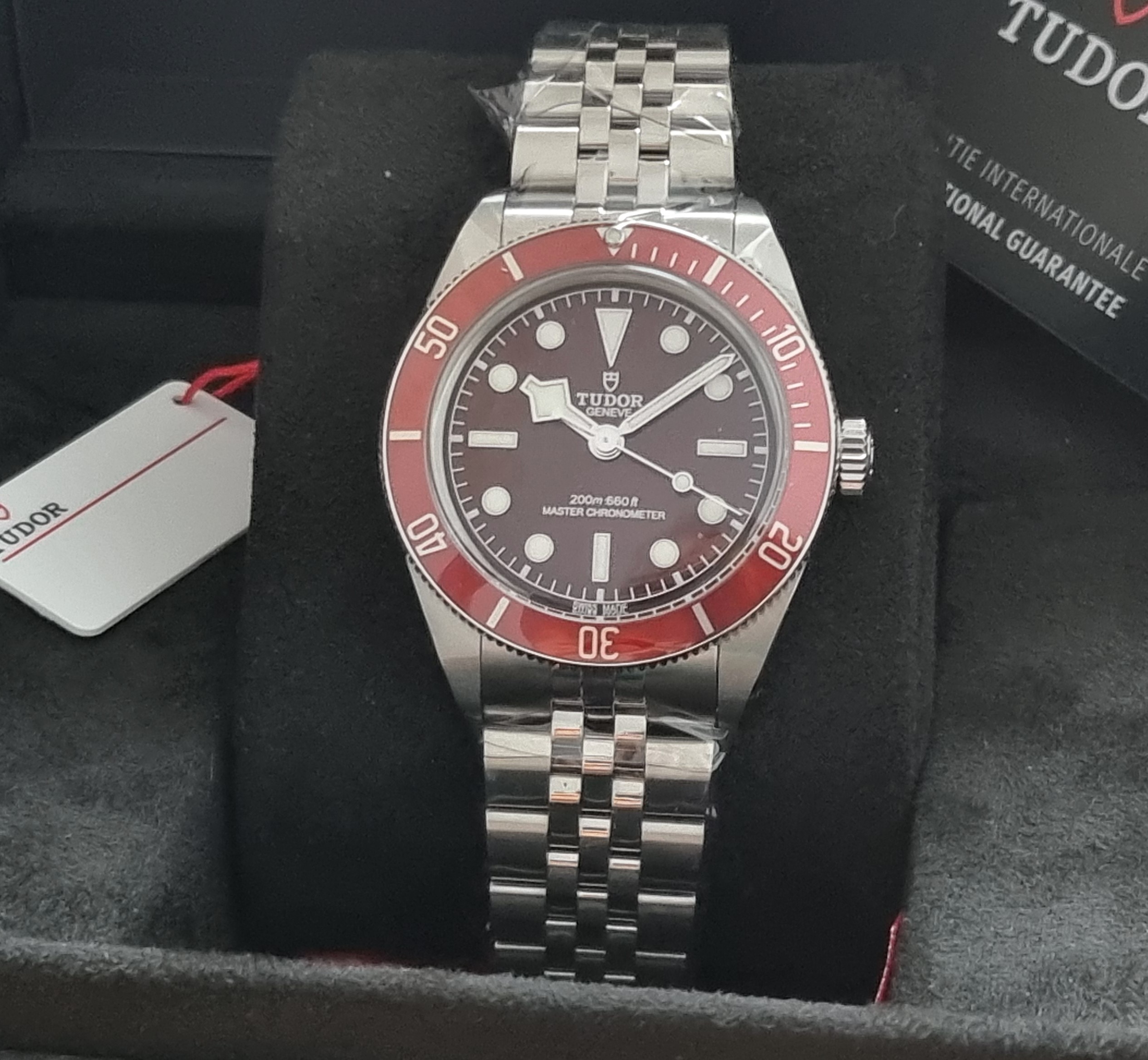 Tudor Heritage Black Bay Black Bay 58 - Red dial and bezel - New 02-2026 - Jubilee bracelet - Full set | San Giorgio a Cremano
