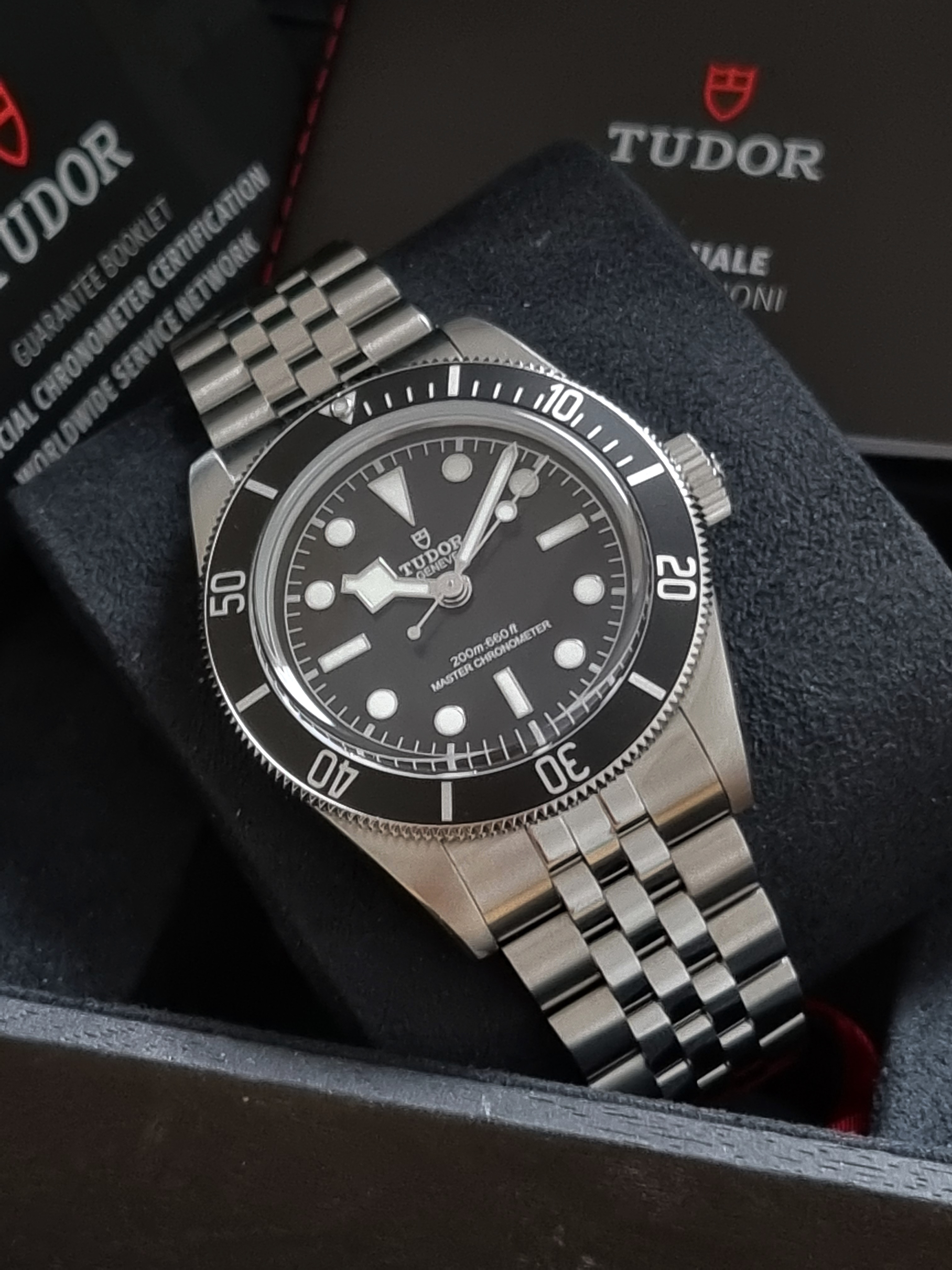 Tudor Heritage Black Bay Black Bay 41 Heritage 41 Black Dial Jubilee Bracelet Like New Full Set 11-09-2025 | San Giorgio a Cremano