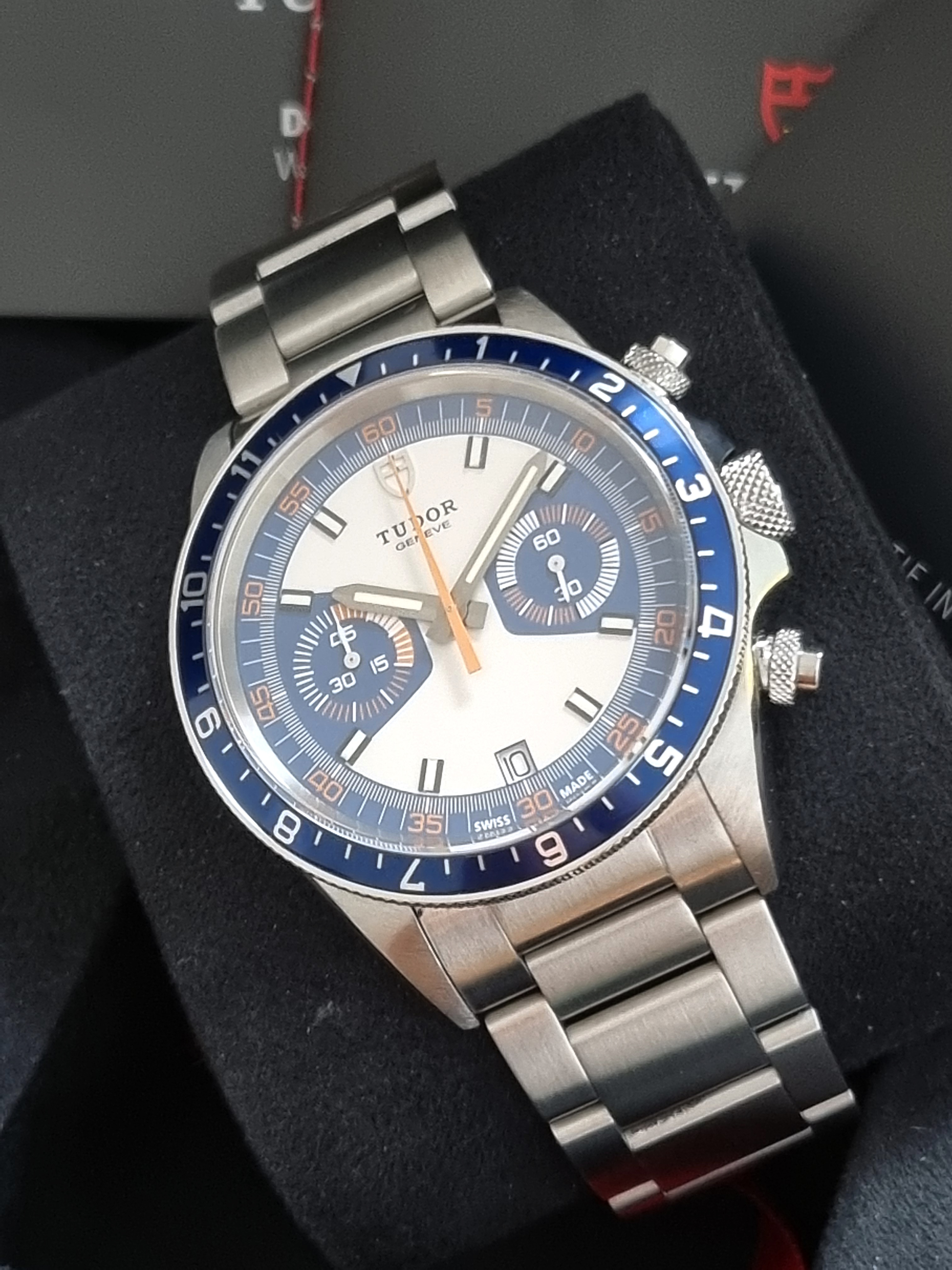 Tudor Heritage Chrono Heritage Chrono Blue Steel 42 Mm Automatic On Bracelet Like New Full set 20-05-2021 | San Giorgio a Cremano