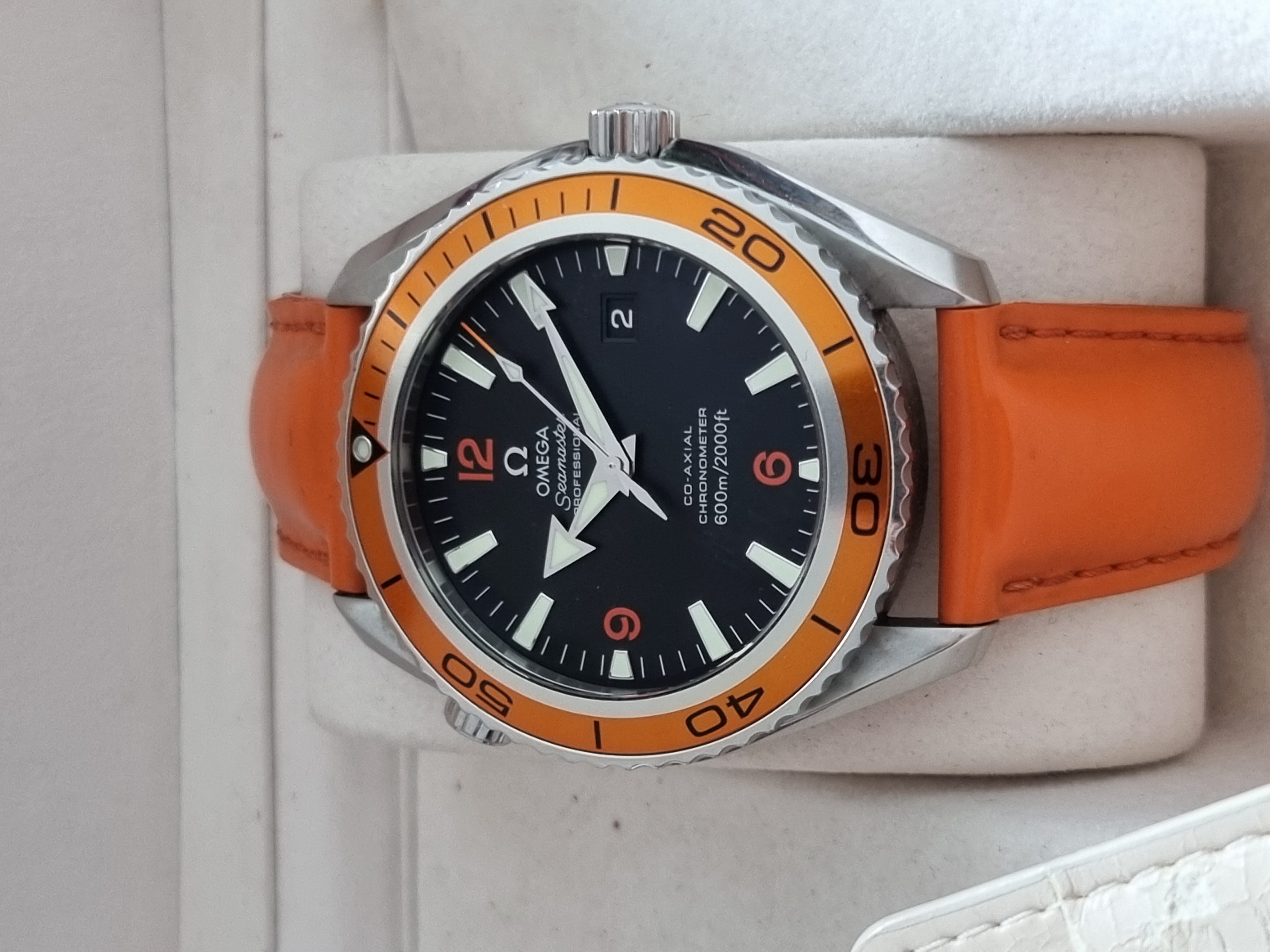 Omega Seamaster Planet Ocean Seamaster Planet Ocean 600M 45.5 mm steel on rubber 2908.50.83 Very Good Full Set 2010 | San Giorgio a Cremano