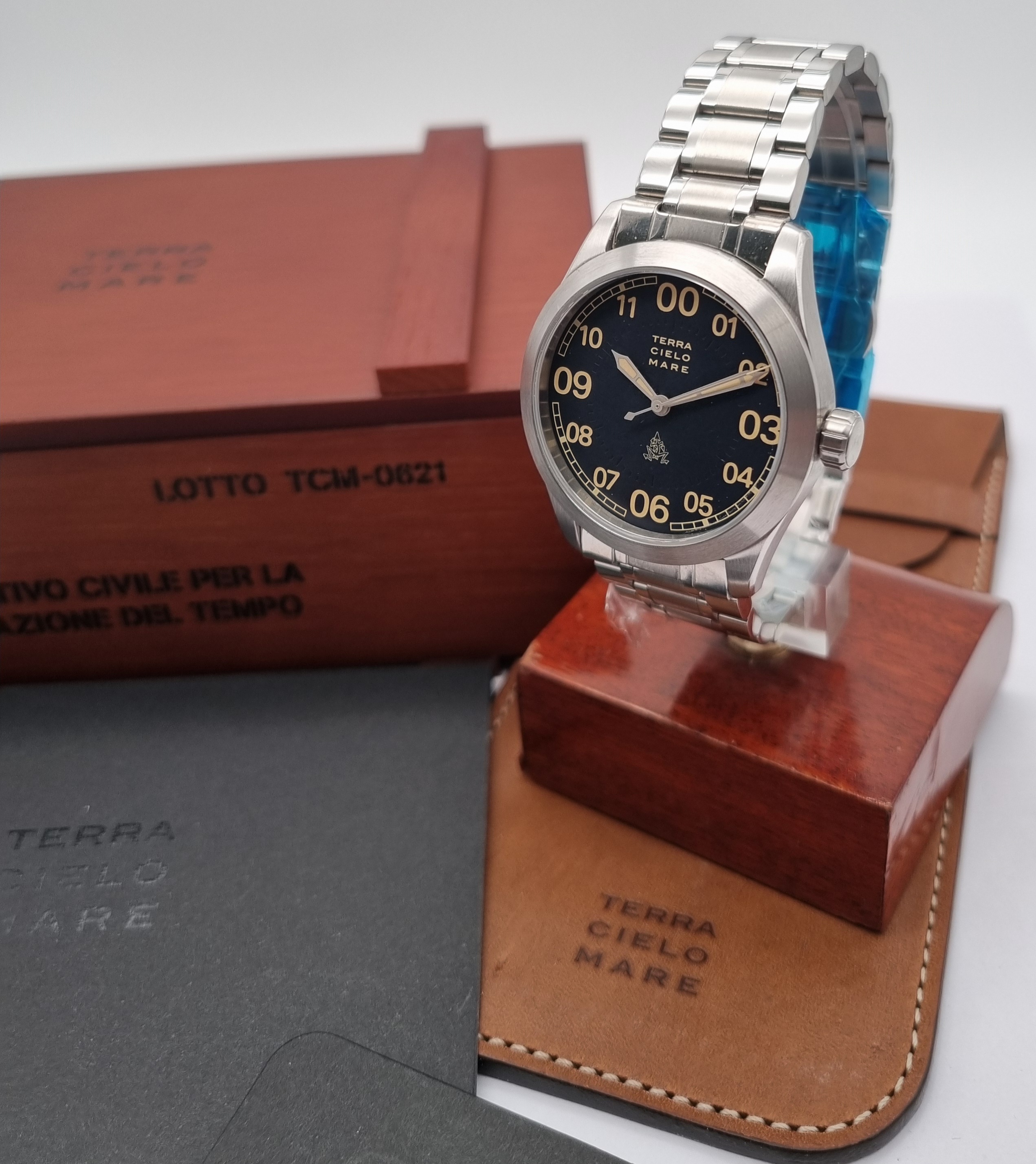 Terra Cielo Mare 38mm Sparviero Black Automatic Full Set new rare model | San Giorgio a Cremano