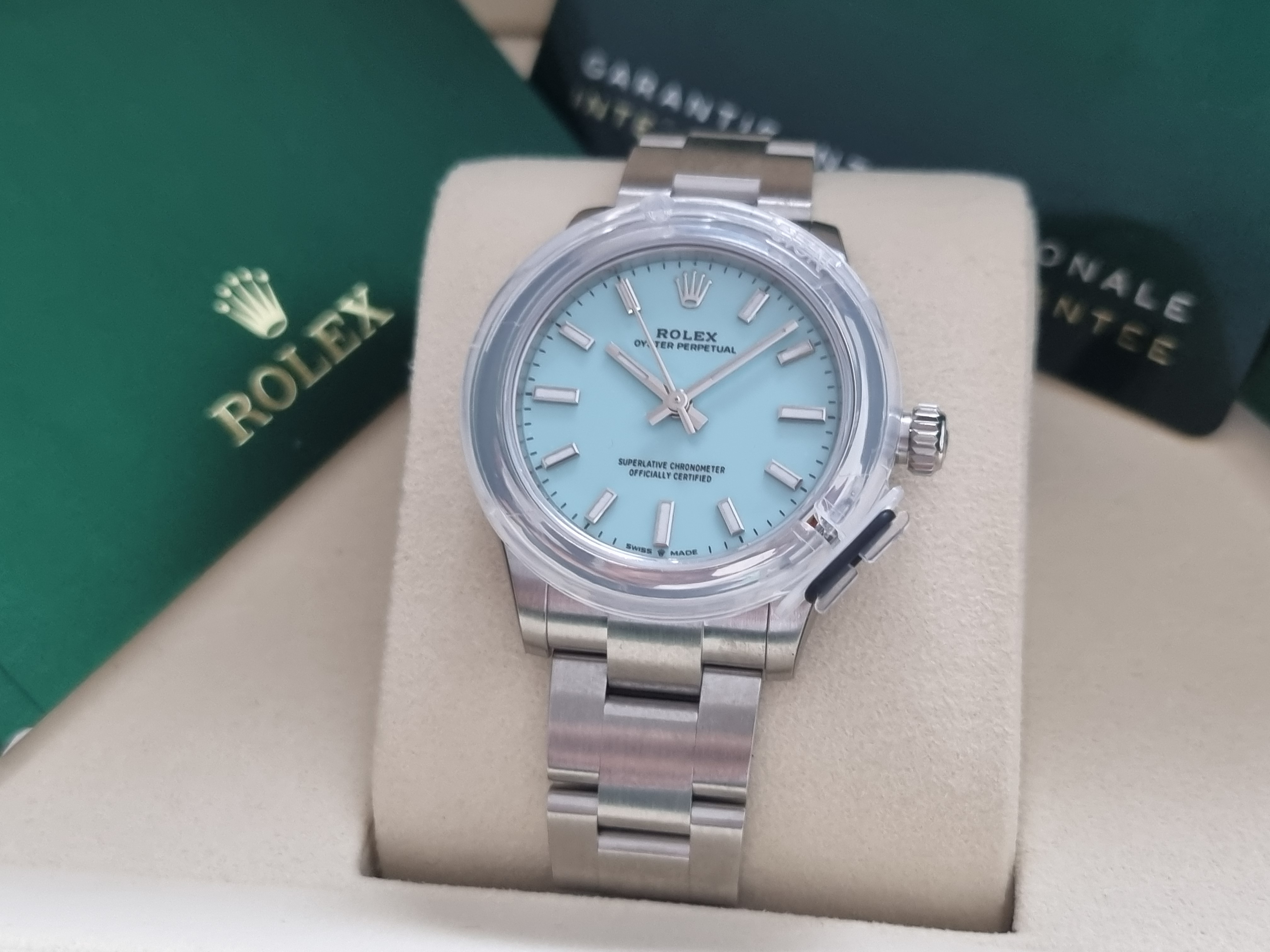 Rolex Oyster Perpetual Oyster Perpetual 31 Stainless Steel Turquoise Dial Oyster New Full Set Plastics 18-05-2026 | San Giorgio a Cremano