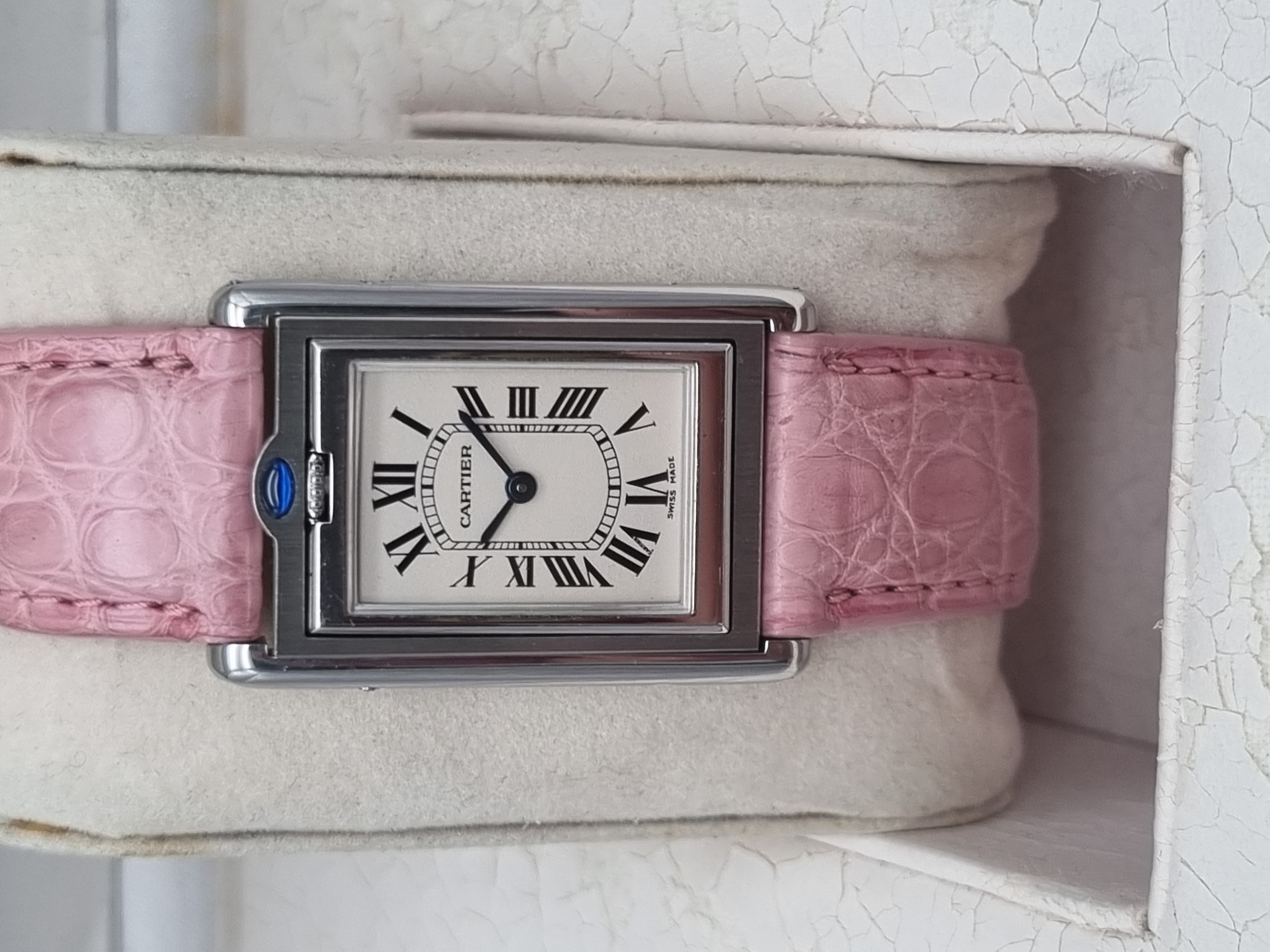 Cartier Tank Tank Vintage Basculante “Reverso” 2405 Steel 24X35 Mm White Dial Swiss Quartz Like Ne | San Giorgio a Cremano