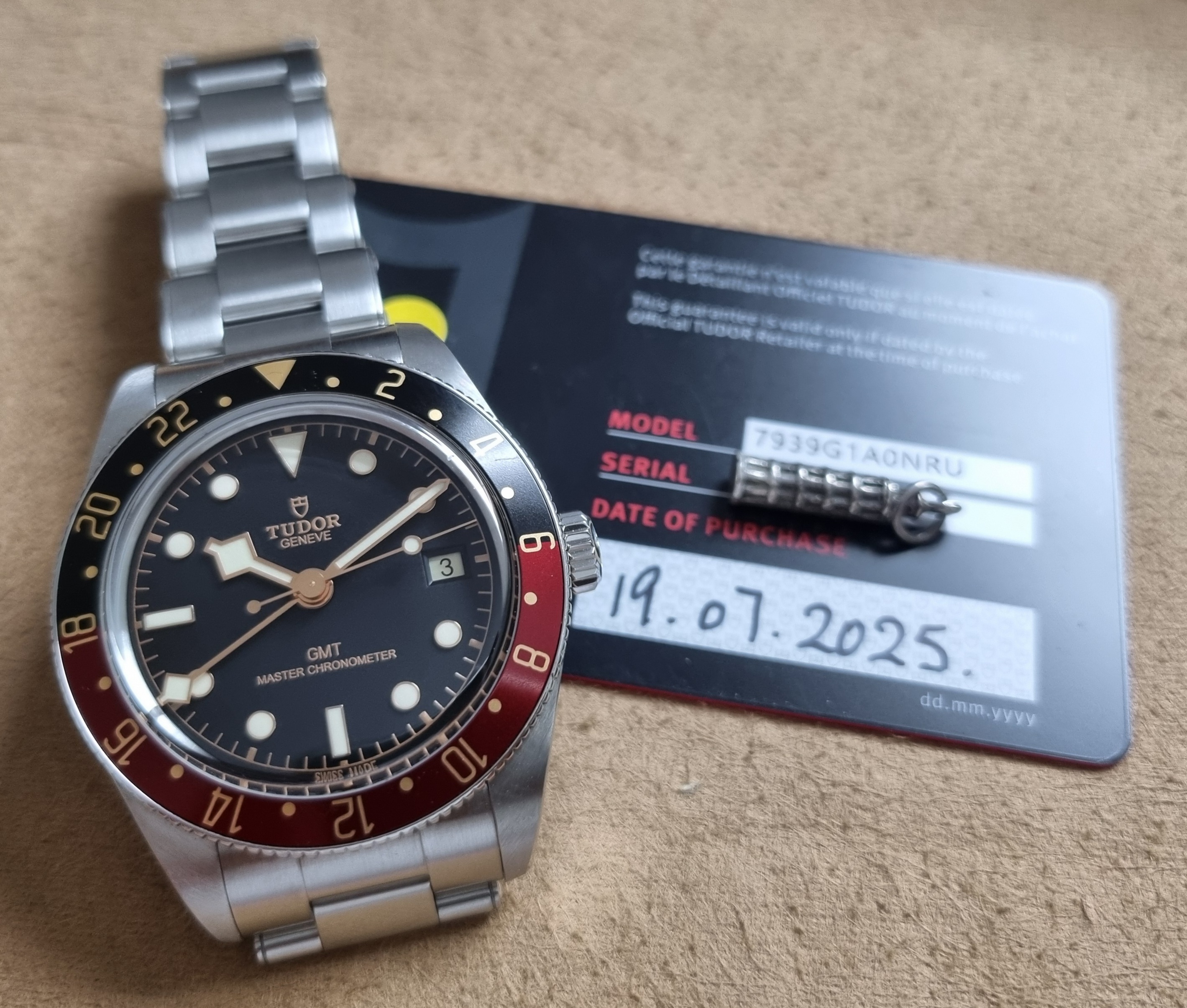 Tudor Heritage Black Bay Black Bay Fifty-Eight GMT 39MM Ref.7939G1A0NRU-0003 Like New Box And Card 19-07-2025 | San Giorgio a Cremano