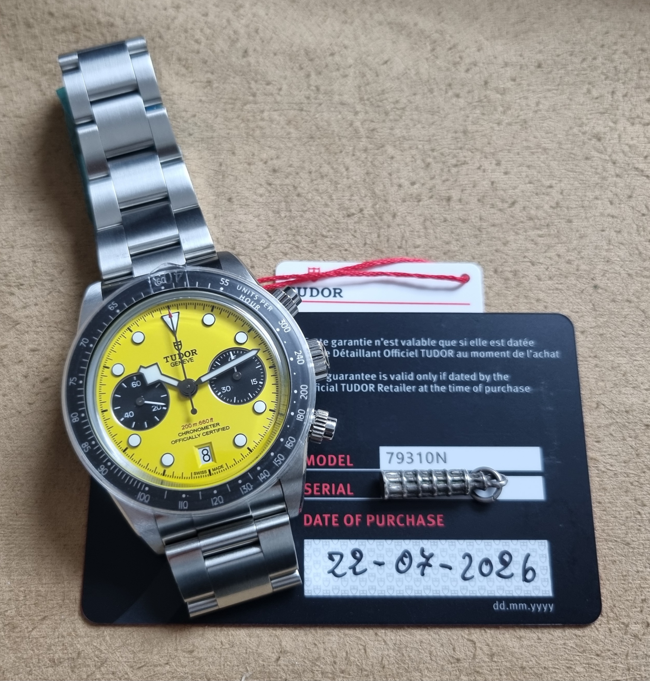 Tudor Heritage Black Bay Black Bay Chrono 39 Bumblebee_79310N_New 22-07-26_Full Set Full Plastic Film | San Giorgio a Cremano